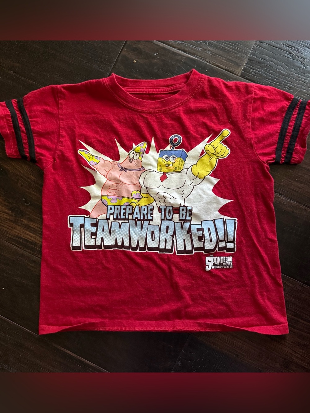 SpongeBob Squarepants Red 'Prepare to Be Teamworked' Graphic Tee